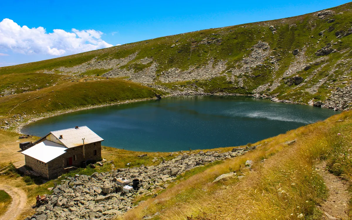 Glacial lake on Mount Pelister above Bitola