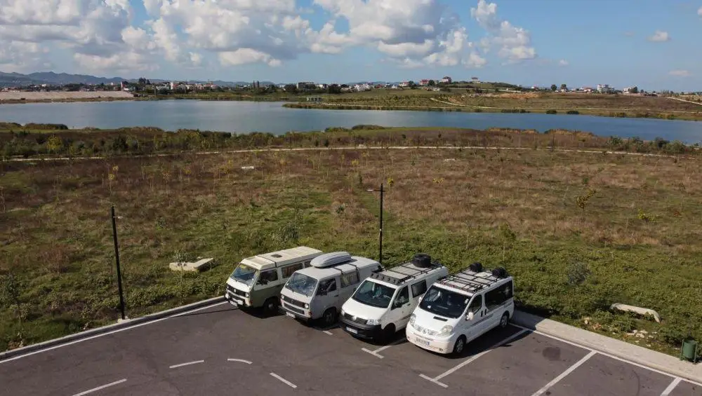 where to park campervan in albania