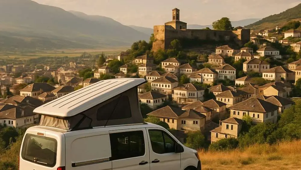 Visit Gjirokaster with Camper Van