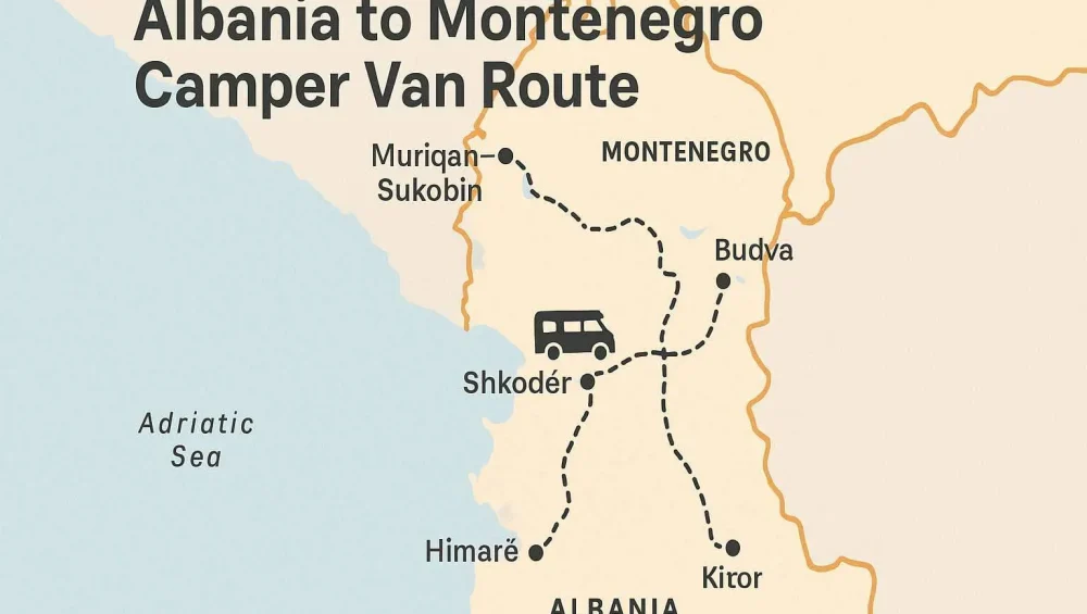 Albania to Montenegro Camper Van