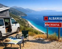 camper van road trip Albania