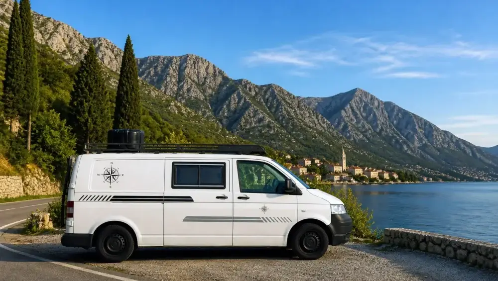 albania to montenegro with campervan